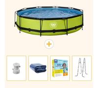 Conjunto de piscina inflable "Exit Pool Rund" - 360x76 cm - 5 piezas - Modelo SCB27