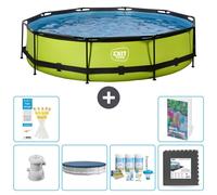 Conjunto de piscina para exteriores - 360x76 cm - 5 piezas - Modelo S238
