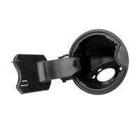 Conjunto de puerta de acceso de relleno 9L3Z9927936B para reparación exterior, reemplazo moldeado negro con panel conectado, junta de bisagra y apertura circular envolvente Puerto de aleta de gasolina