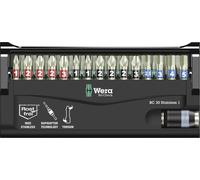 Conjunto de puntas WERA a.VA, 30 piezas, incluye: destornilladores de cabeza plana (PH), destornilladores de cabeza Pozidriv (PZD), juegos de puntas de atornillado (6-KT) y puntas Torx (TX), en caja i