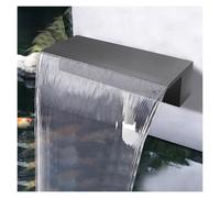 Conjunto de rebosadero para Cascada de Estanque, tubería corrugada Robusta, Estanque de jardín, rebosadero de Acero Inoxidable para estanques y Fuentes, Salida de Agua