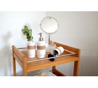 Conjunto de regalo de accesorios para baño, juego de 4 piezas de plástico