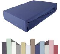 Conjunto de sábanas bajeras elásticas premium Ibbenzoa®, 95% algodón / 5% Elasthano, 500 hilos, 190 g/m² – apto para colchones de somier de hasta 40 cm