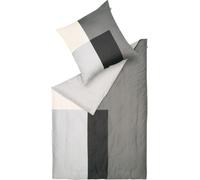 Conjunto de sábanas de satén "Schöner Wohnen". Color: gris. Tamaño: 135x200 + 80x80