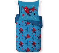Conjunto de sábanas y funda de almohada con estampado de Spider-Man de Marvel, fabricado en 100% algodón, ideal para una habitación temática