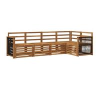 Conjunto De Sofá Seccional 4 Pcs Natural Vidaxl