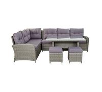 Conjunto De Sofã¡ Y Mesa Dkd Home Decor Exterior (4 Pcs)