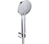 Duravit - Conjunto de alcachofa de ducha, soporte y manguera, 3 chorros, cromo UV0712002010