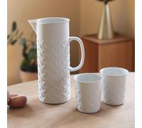 Conjunto de taza y jarra "Mandorla" (marca KPM).