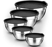 Conjunto de tazones para mezclar de acero inoxidable - Accesorios de cocina multifuncionales