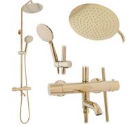 Conjunto de termostato para ducha Rea LUNGO, color dorado