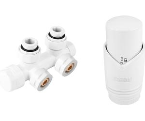 Conjunto de termostatos decorativos tipo ZTD30WH, combinados, para esquinas, de color blanco, sin ajuste preestablecido