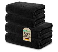 Conjunto de toallas Ôhm, 4 piezas – 100% algodón, 500 g/m², color – Set de baño con 2 toallas de 70x140 cm y 2 toallas de 50x100 cm – Juego de toallas extra suaves y de gran absorción – Certificación
