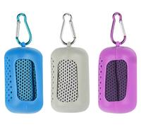 Conjunto de toallas refrescantes, de 3 piezas, de microfibra, con fundas de silicona, para deportes y camping