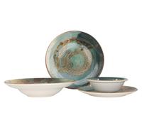 Conjunto de vajilla Bonna - Futura - 24 piezas - Para 6 personas - Porcelana