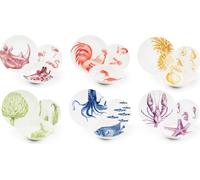 Conjunto de vajilla Excelsa, 18 piezas, diseño "Faune & Flore", cerámica, colores variados