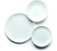 Conjunto de vajilla Excelsa, 18 piezas, modelo Joke, de vidrio blanco
