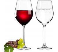 Conjunto de vasos de agua Krosno, 6 unidades, 500 ml, línea SPLENDOUR – Copas de cristal para vino tinto y agua, aptas para lavavajillas, fabricadas con cristal de alta calidad