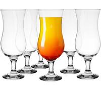Conjunto de vasos de cóctel Glasmark Krosno: vasos para long drinks, ginebra, cerveza y agua. Vasos para bebidas, vasos para agua, vasos para batidos y postres. Aptos para lavavajillas. 6 vasos de 350