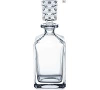 Conjunto de whisky Silecomplaza, jarra de 750 ml con 2 vasos de whisky de 330 ml, estilo Bossa Nova, modelo 101095. Set de regalo de whisky hecho de cristal, apto para lavavajillas