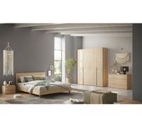 Conjunto dormitorio completo napoli color roble