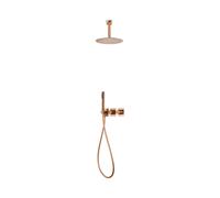 Conjunto ducha termostático empotrado Nepal oro Imex