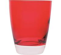Conjunto Excelsa de 6 vasos de agua, colección Happy Color, vidrio rojo, 30 cl