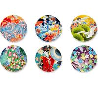 Conjunto Excelsa "Set" con 6 platos para aperitivos "Kimono", porcelana, 15 cm, de colores variados