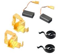 Conjunto fiable de 6 cepillos de carbono junto con resortes y soportes adecuados para Bosch GWS6100