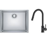 Conjunto fregadero de acero Franke Maris 122.0525.271, grifo de cocina Oltens Litla 35204300