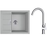 Conjunto fregadero Tectonite Franke Sirius 2.0 143.0618.668, grifo de cocina Oltens Skafta 35206100