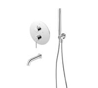 Conjunto grifo de bañera y ducha Oltens Rann 34111100, caño de grifo Oltens Molle 39100100, 37102100, 39304100, 37200100