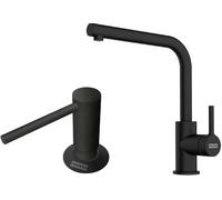 Conjunto grifo de cocina Franke Lina L 115.0693.393, dispensador de líquidos Franke Comfort 112.0753.277