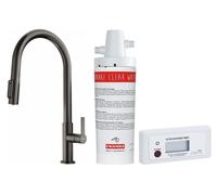 Conjunto grifo de cocina Franke Maris Slim Clear Water J Pull-Out 120.0736.603, filtro para fregadero Franke Clear Water 133.0284.025