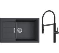 Conjunto grifo de cocina Oltens Borga 35207300, fregadero Tectonite Franke Sirius 2.0 143.0618.577