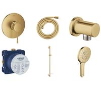 Conjunto grifo para ducha Grohe Essence 24057GL1, barra de ducha Grohe Rainshower 26603GL0, 26574GL0, 27057GL0, 35600000, 28388GL1