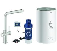 GROHE Grifo de fregadero Red Duo 30327DC1 — calentamiento de agua y filtro, tanque M, supersteel