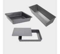 Conjunto Home Baking de De Buyer - Moldes para Repostería: Cuadrado Desmontable, Rectangular y Cuadrado Liso - Edición Limitada