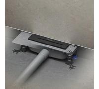 Conjunto Kaldewei FLOWPOINT, desagüe puntual 2410, con sistema de desagüe horizontal plano FLOWDRAIN 4204