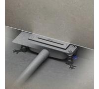 Conjunto Kaldewei FLOWPOINT, desagüe puntual 2410, con sistema de desagüe horizontal plano FLOWDRAIN 4204