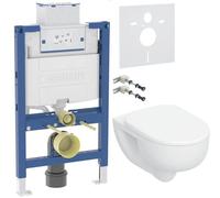 Conjunto marco empotrado Geberit Duofix 111.003.00.2, taza de inodoro con asiento de cierre suave Geberit Selnova 503.083.00.1, 111.815.00.1, 156.050.00.1