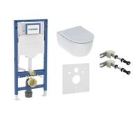 Conjunto marco empotrado Geberit Duofix 111.320.00.6, taza de inodoro Geberit iCon 503.233.00.1, 111.815.00.1, 156.050.00.1