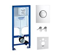 Conjunto marco empotrado Grohe Rapid SL 38539001, botón de descarga Grohe Nova 38765000