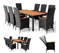 Conjunto mesa y sillas Verona Premium 1+8 poliratán acacia