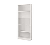 Conjunto muebles despacho blanco mobiliario moderno (mesa escritorio + aparador + 2 estanterías)