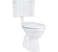 Conjunto para inodoro Belvit, con salida para abluciones, función bidé, asiento con sistema de cierre suave y cisterna de pared modelo AP2001