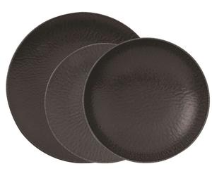 Conjunto Sambonet, 12 piezas, línea Arthur Krupp Stonew, color Onyx, referencia 67381-A2, código de barras 8014808499890