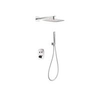 Conjunto termostático de 3 módulos para ducha con un diseño moderno de acabado cromado Hidra de Imex