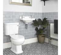 Conjunto Tradicional para Cuarto de Baño Completo con Inodoro Monobloque y Lavabo Suspendido - Richmond