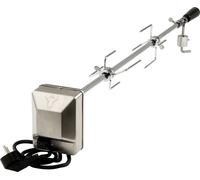 Conjunto universal de pinchos para barbacoa BBQ-Toro de 90 cm, que incluye 2 agujas para carne, un contrapeso y un soporte para motor
